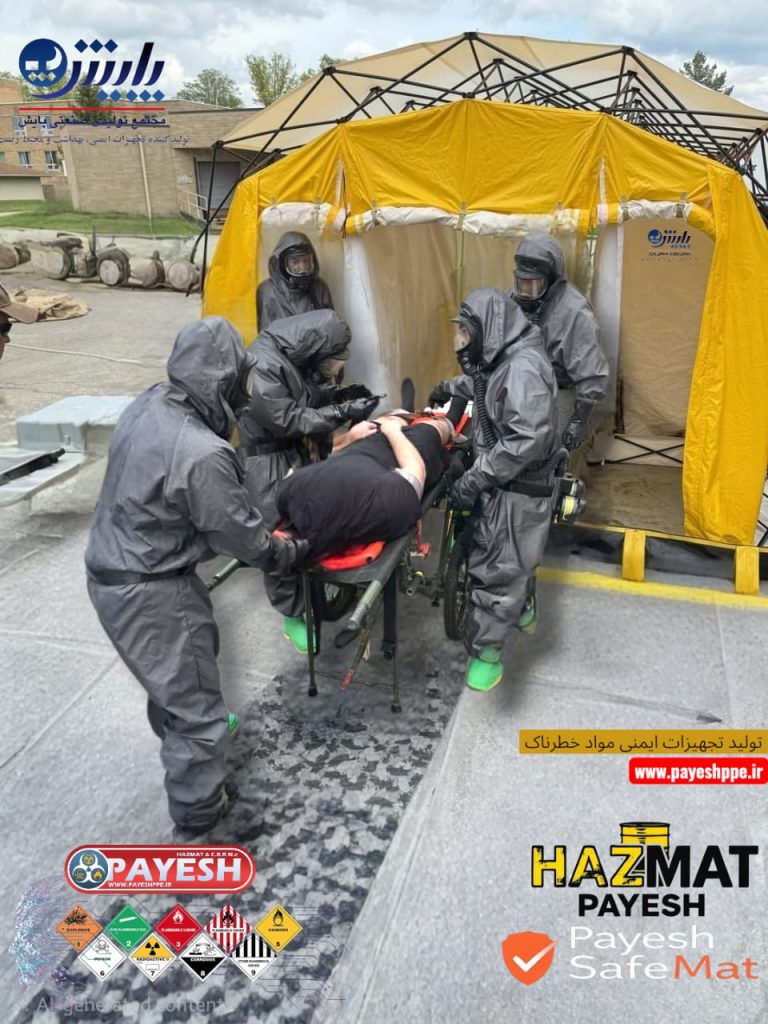 برای لباس‌های CBRN (Chemical, Biological, Radiological, Nuclear) که برای حفاظت فردی در برابر عوامل خطرناک طراحی شده‌اند، متن جایگزین (alt text) باید هم توصیفی باشد و هم دقیق. این لباس‌ها معمولاً شامل ماسک، فیلتر، دستکش و پوشش کامل بدن هستند.