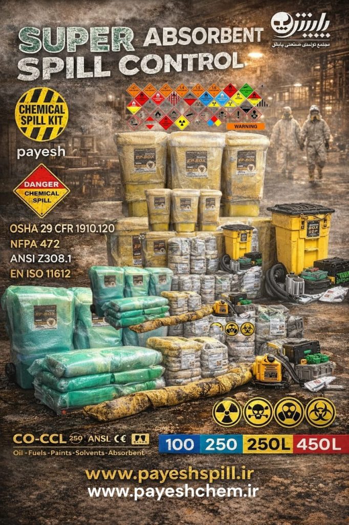 اسپیل کیت پایش جهت انجام عملیات های cbrn و hazmat